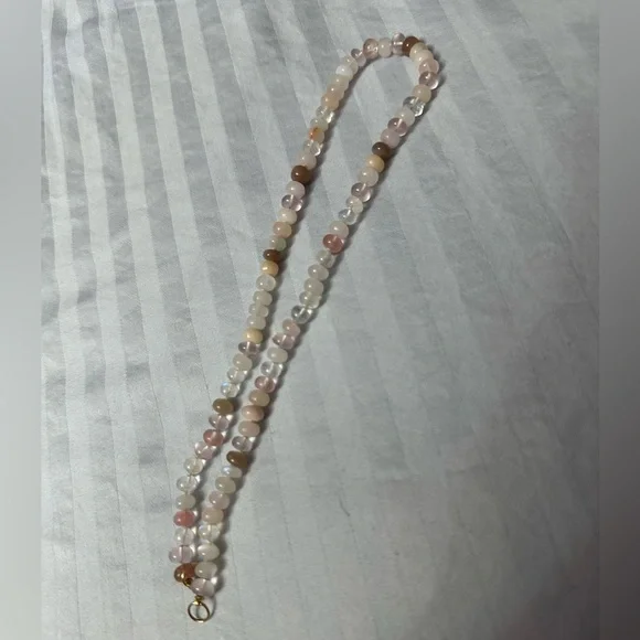 Encirkled Handmade Gemstone Crystal Silk Knotted Necklace